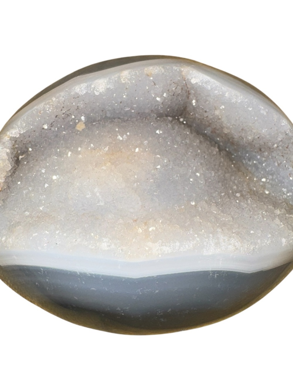 Polished Agate Druzy Mushroom Display - Picture 3 of 3